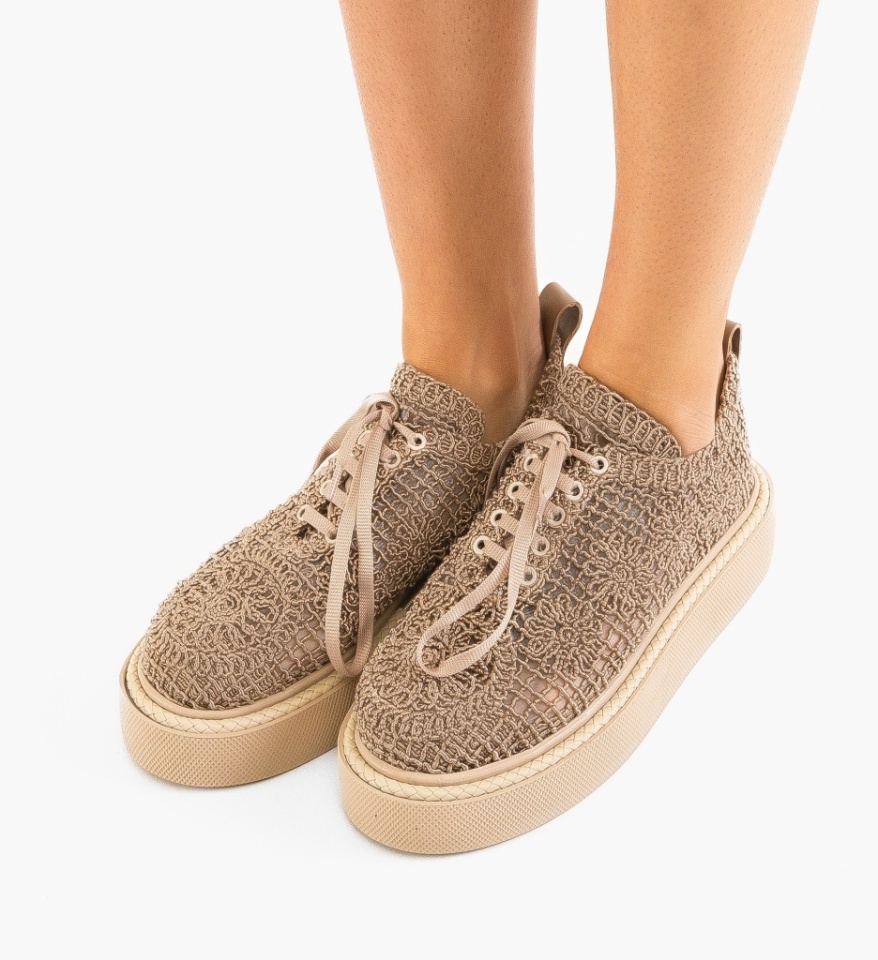 Pantofi Casual Ystory Khaki 2 - Img 5