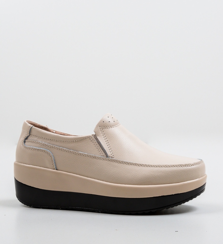 Pantofi Casul Freeman Bej - Img 4
