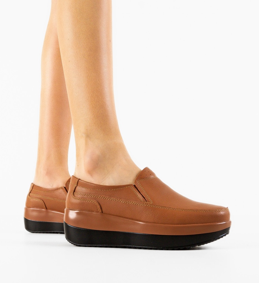 Pantofi Casul Freeman Camel - Img 4