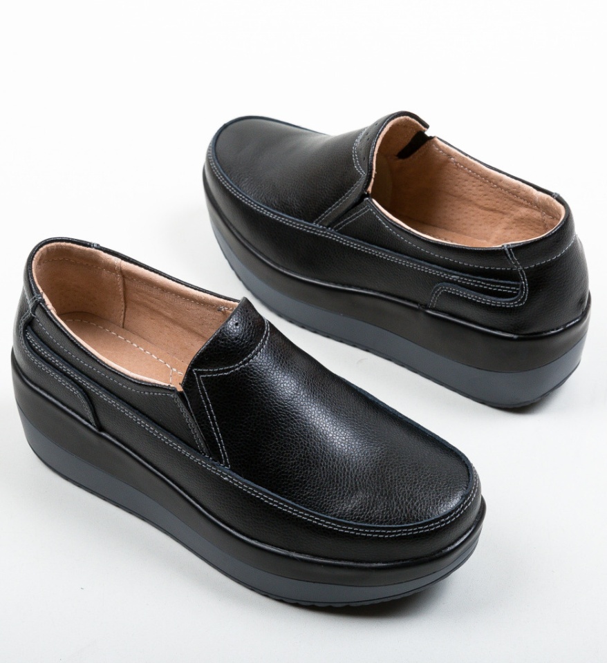Pantofi Casul Freeman Negri - Img 14