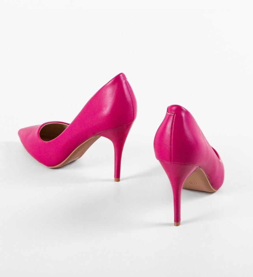 Pantofi cu toc Danube Fuchsia - Img 4