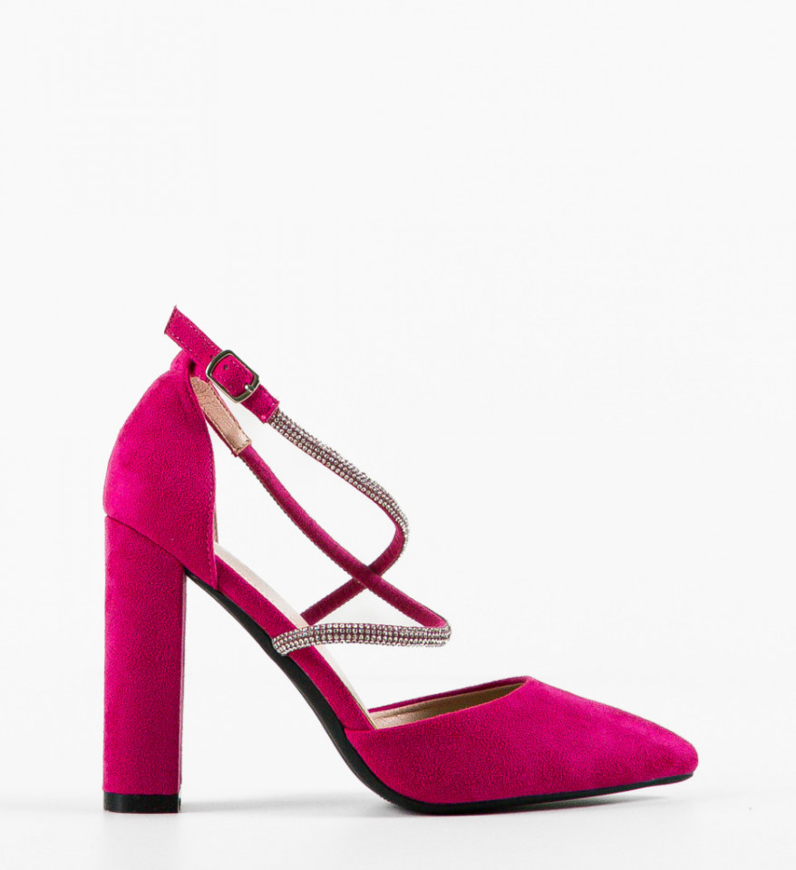 Pantofi cu toc Jess Fuchsia