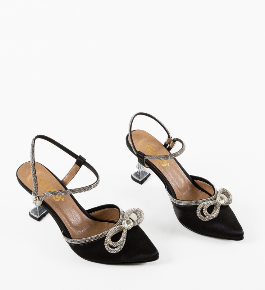 Pantofi cu toc Lerty Negre - Img 2
