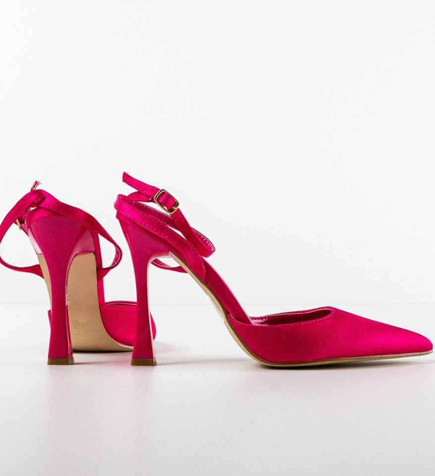 Pantofi cu toc Lizor Fuchsia - Img 3