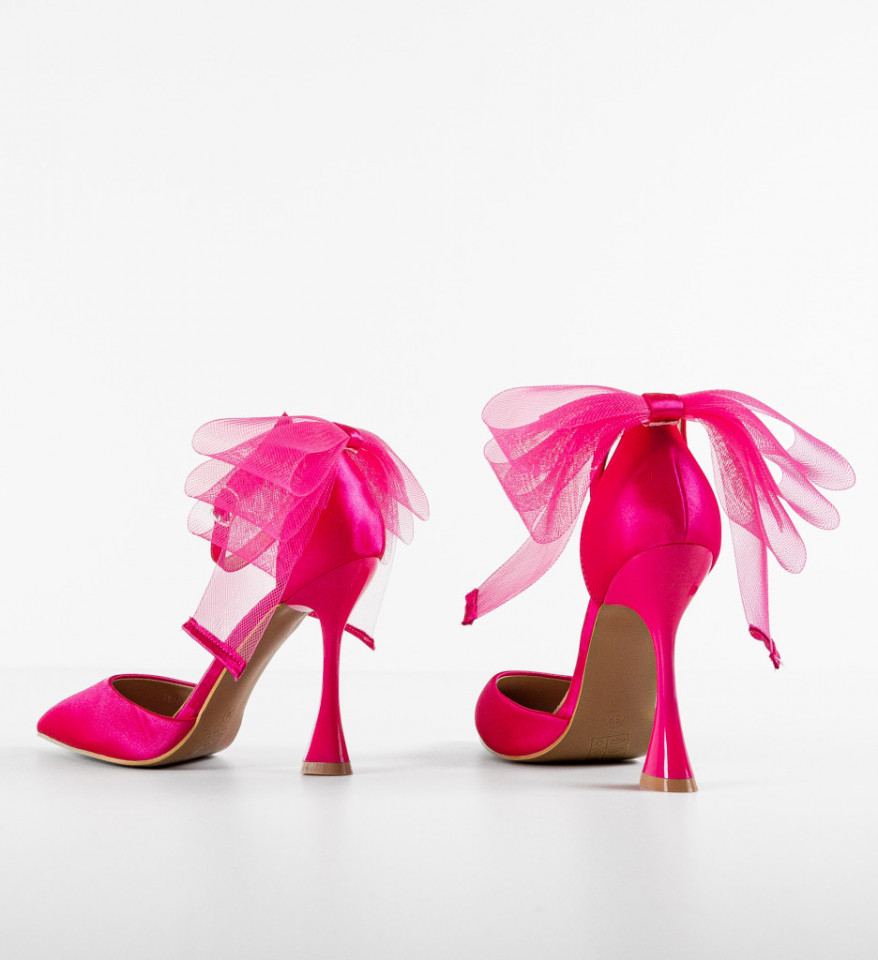 Pantofi cu toc Tigris Fuchsia - Img 2