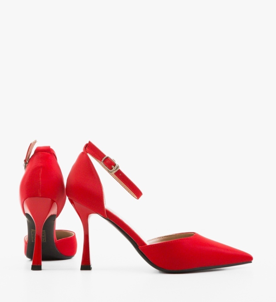 Pantofi cu toc Zaker Rosii - Img 3