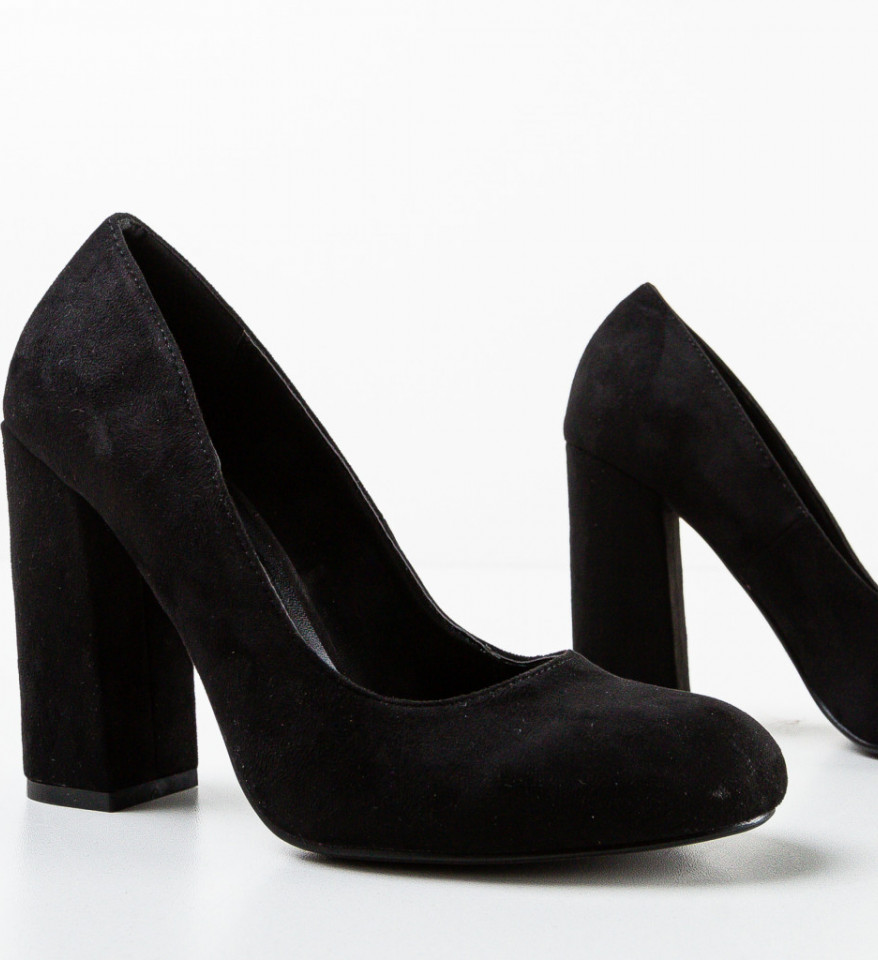 Pantofi dama Almond Negri - Img 4