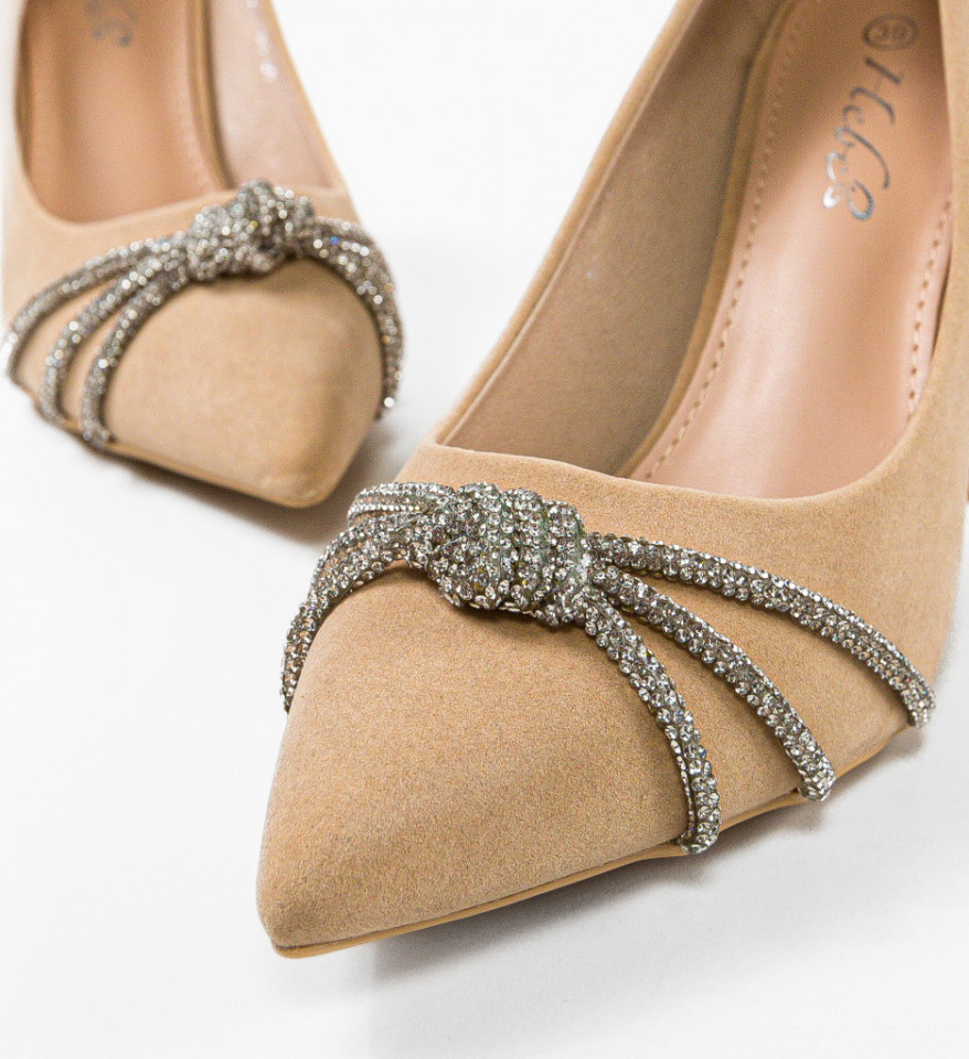 Pantofi dama Baylor Bej - Img 2