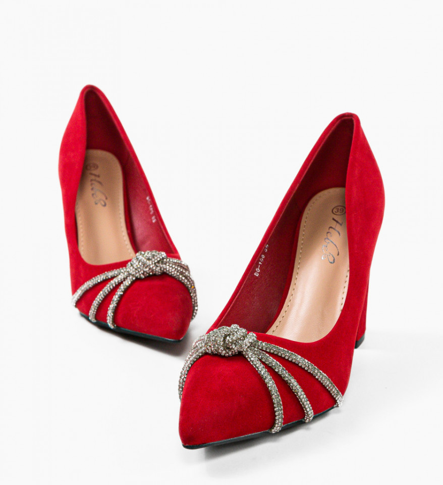 Pantofi dama Baylor Rosii - Img 2