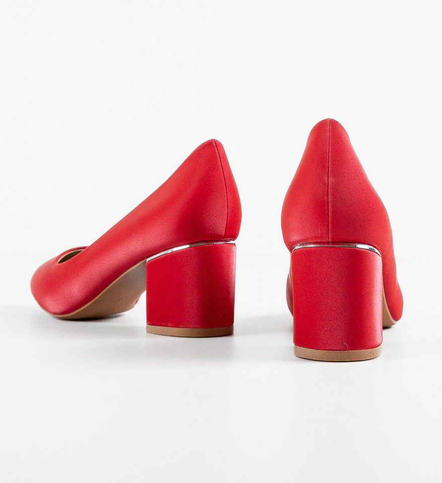 Pantofi dama Berry Rosii - Img 3