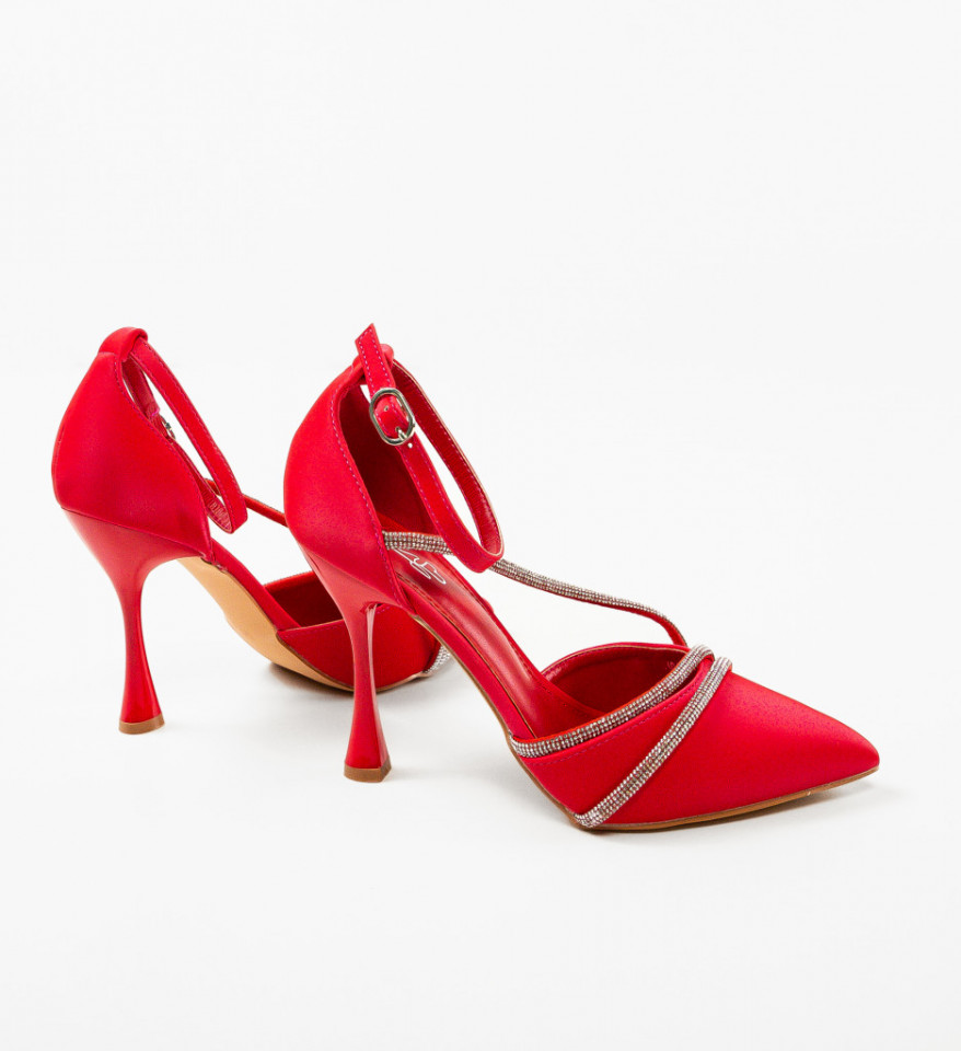 Pantofi dama Fulber Rosii - Img 4
