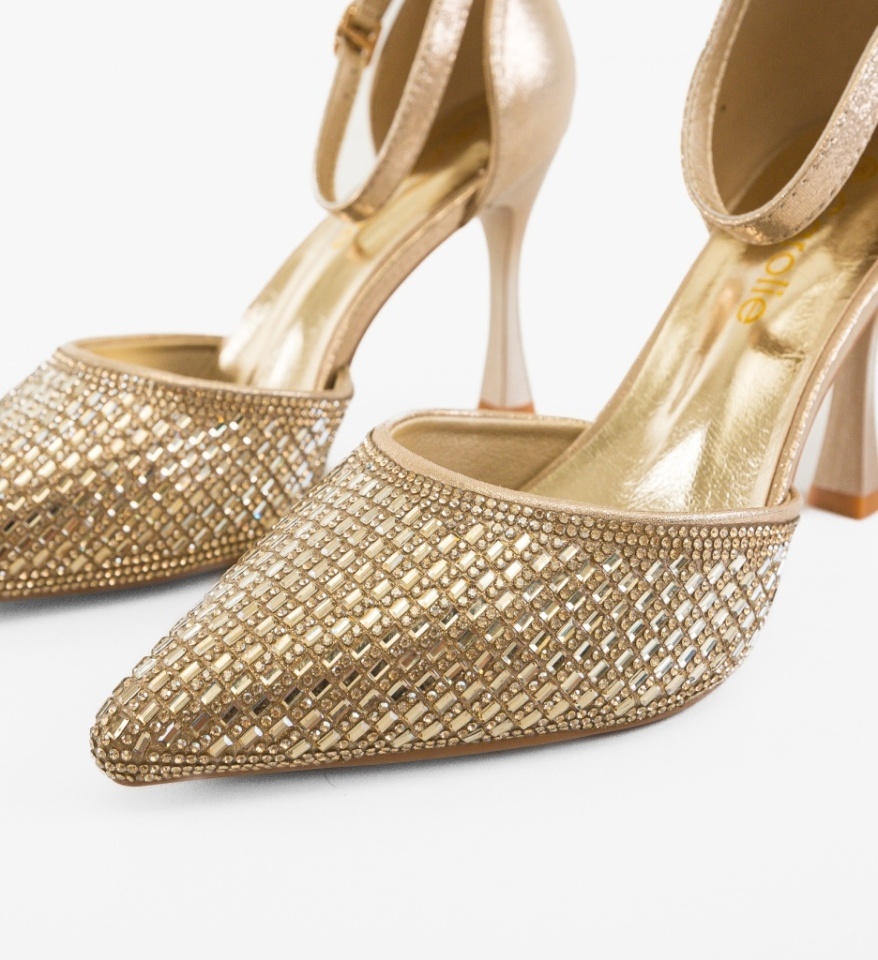 Pantofi dama Goldie Aurii - Img 2