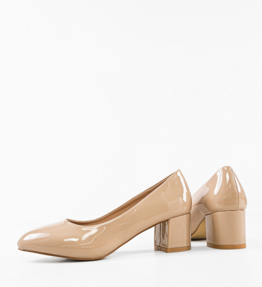 Pantofi dama Hess Bej - Img 3
