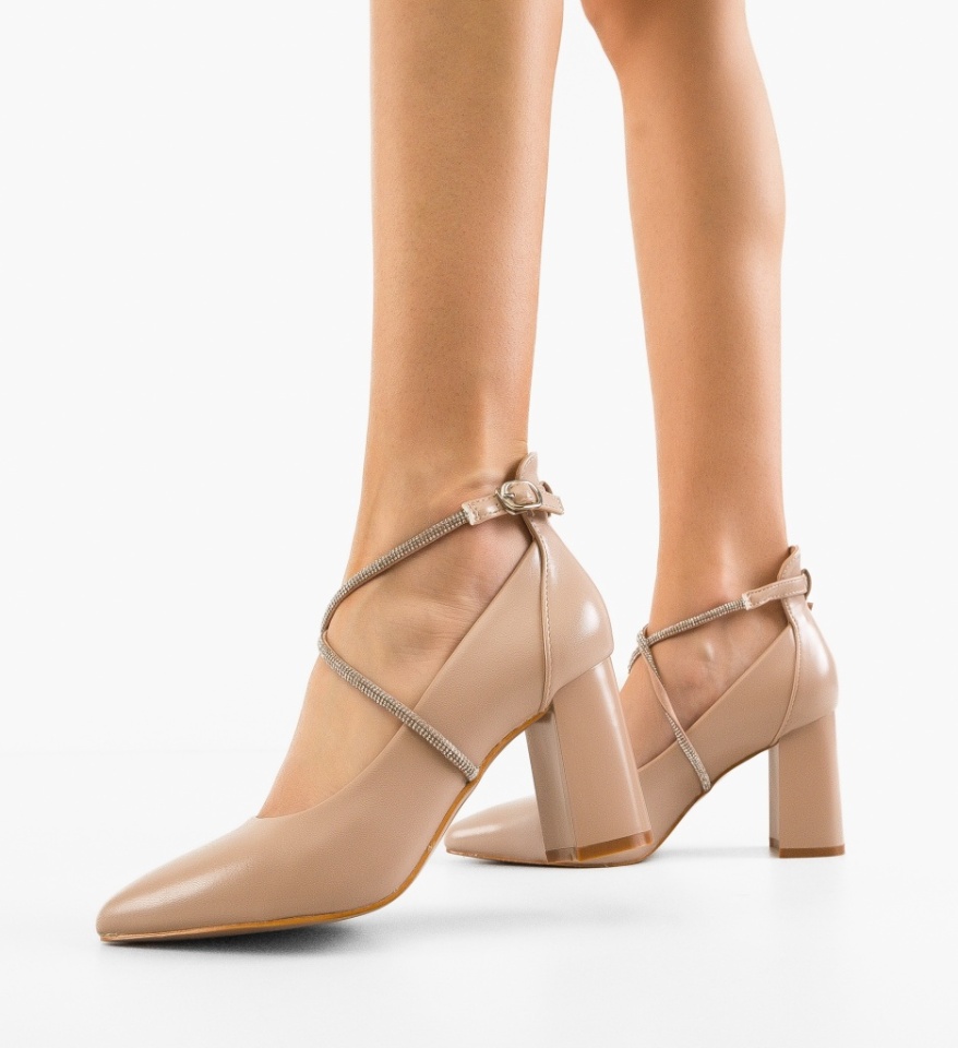 Pantofi dama Lease Nude - Img 5