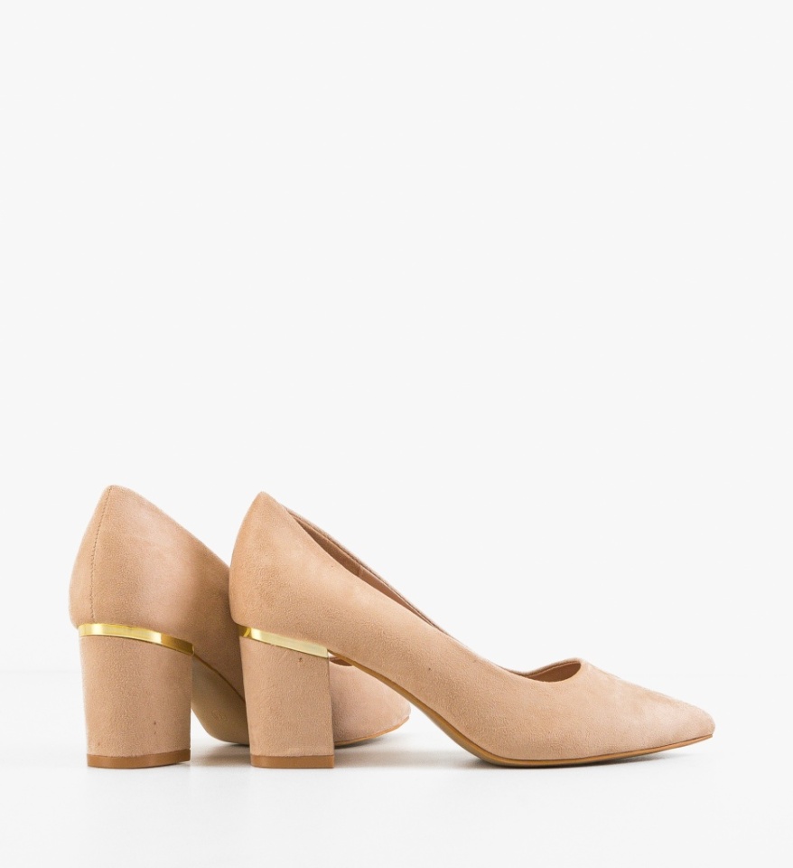 Pantofi dama Michi Bej - Img 3