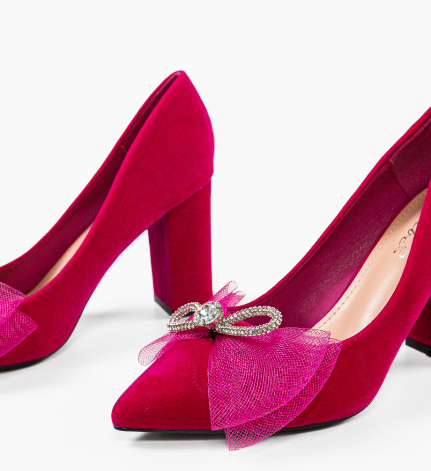 Pantofi dama Okeke Fuchsia - Img 3