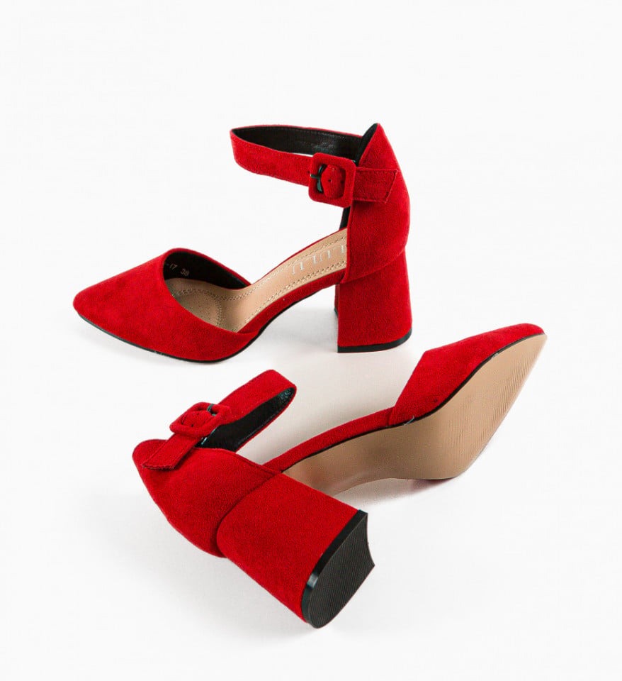 Pantofi dama Shard Rosii - Img 4