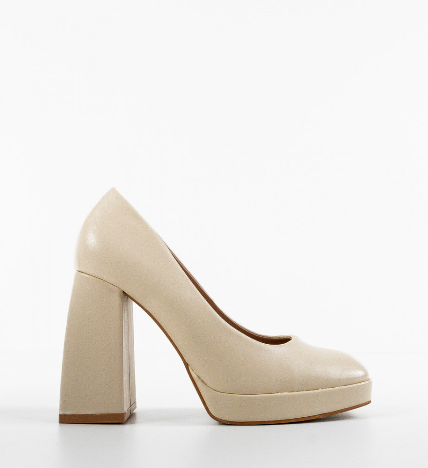 Pantofi dama Violet Bej - Img 2