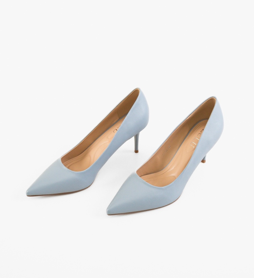 Pantofi stiletto dama Adra Albastri - Img 3