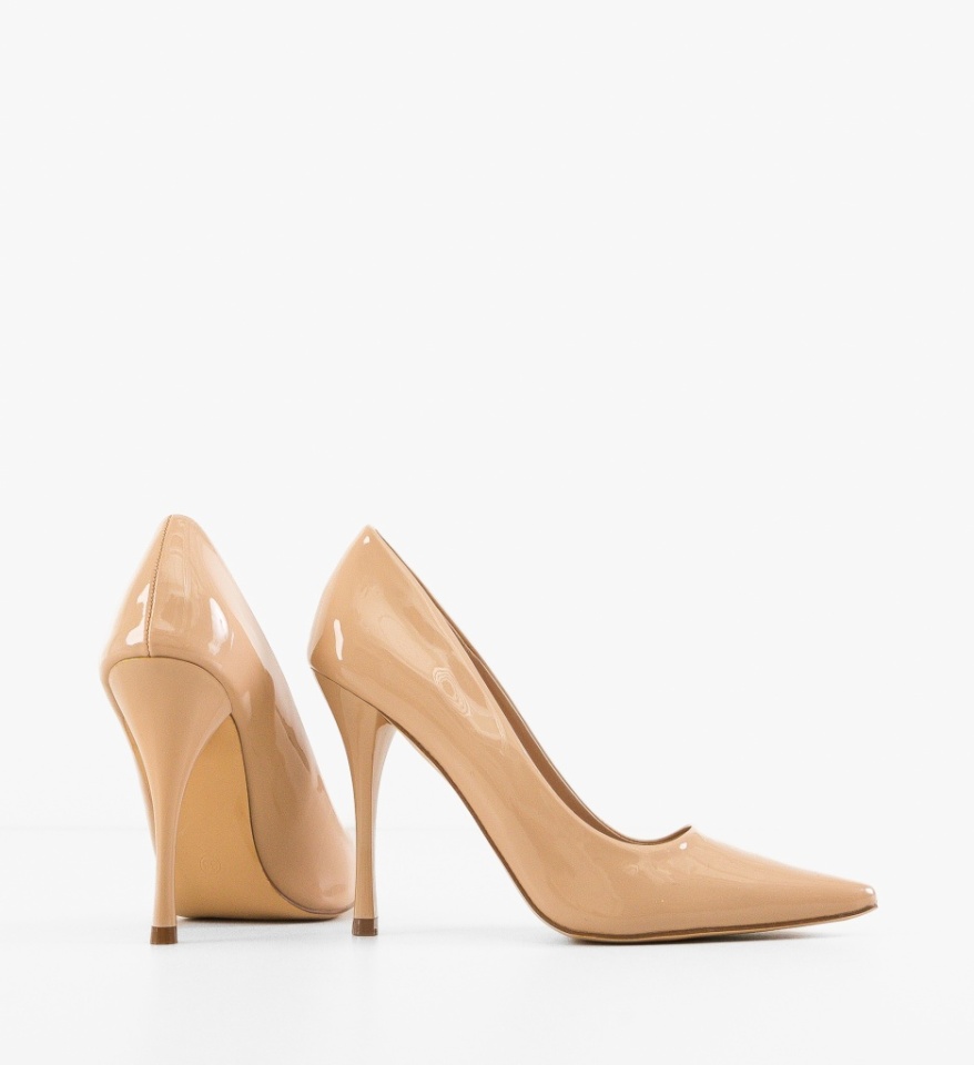 Pantofi stiletto dama Jannine Bej - Img 3