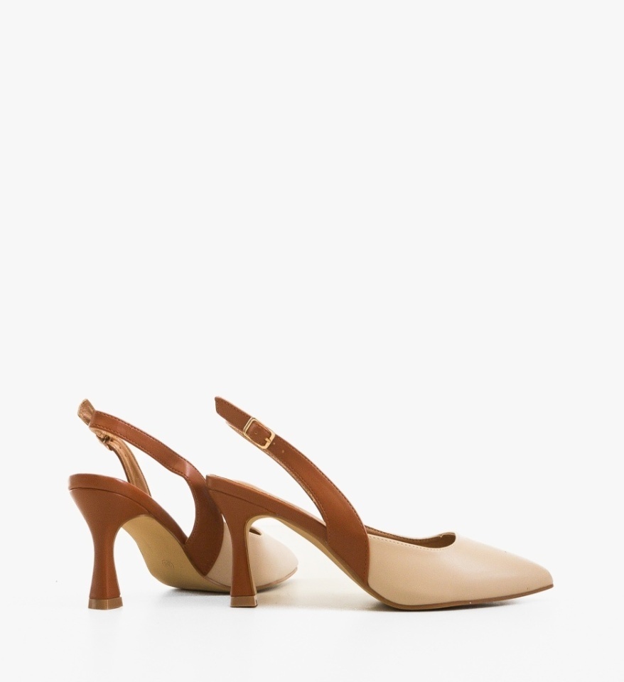 Pantofi stiletto dama Klem Bej - Img 2