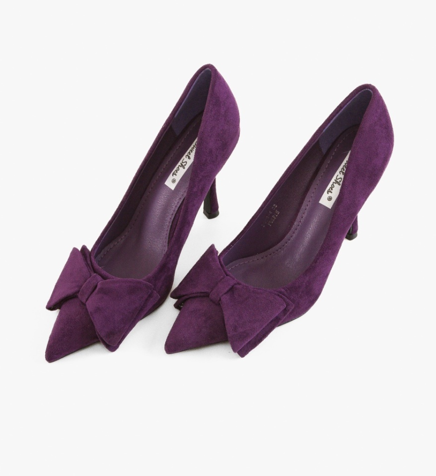 Pantofi stiletto dama Lester Mov - Img 3