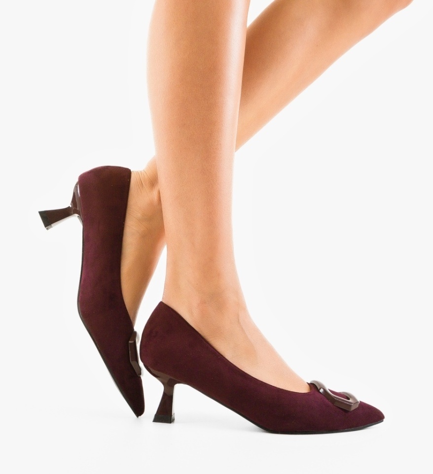 Pantofi stiletto dama Lyda Mov - Img 7