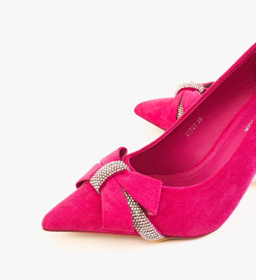 Pantofi stiletto dama Subhaa Fuchsia - Img 2