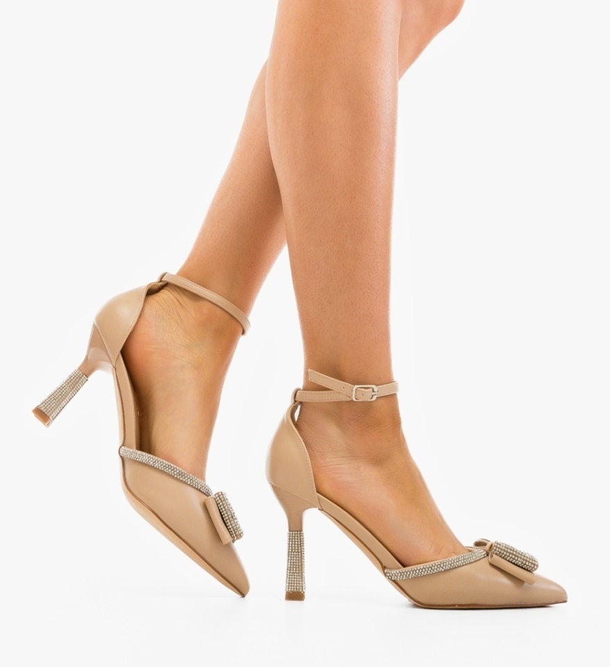 Pantofi stiletto Tauler Bej - Img 6