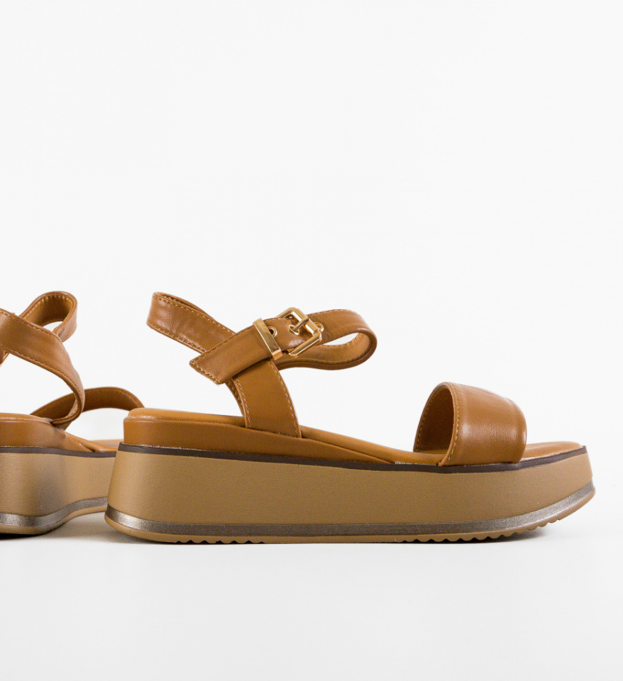 Platforme dama Cairoma Camel - Img 3