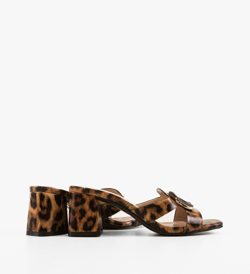Saboti dama Soray Animal Print - Img 4