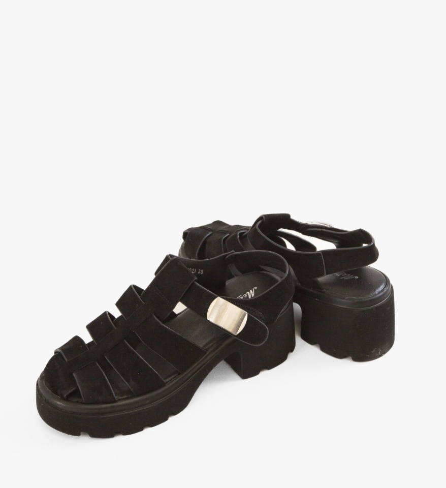 Sandale cu toc Carisi Negre 2 - Img 2