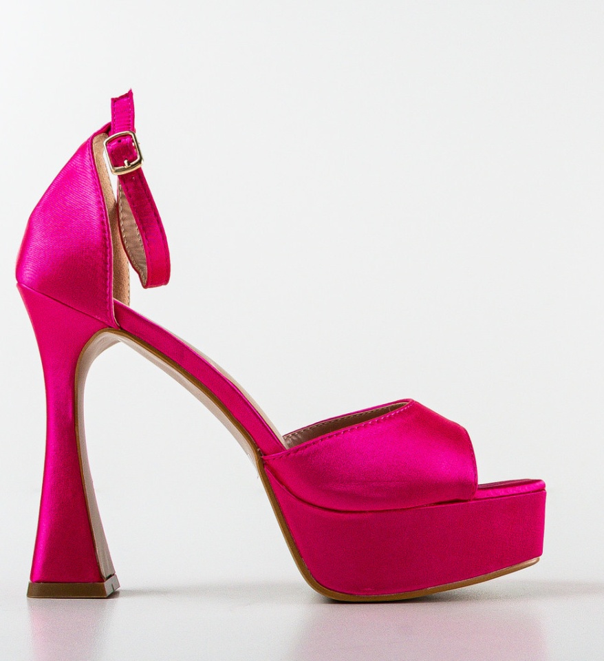 Sandale cu toc Tunyt Fuchsia - Img 7