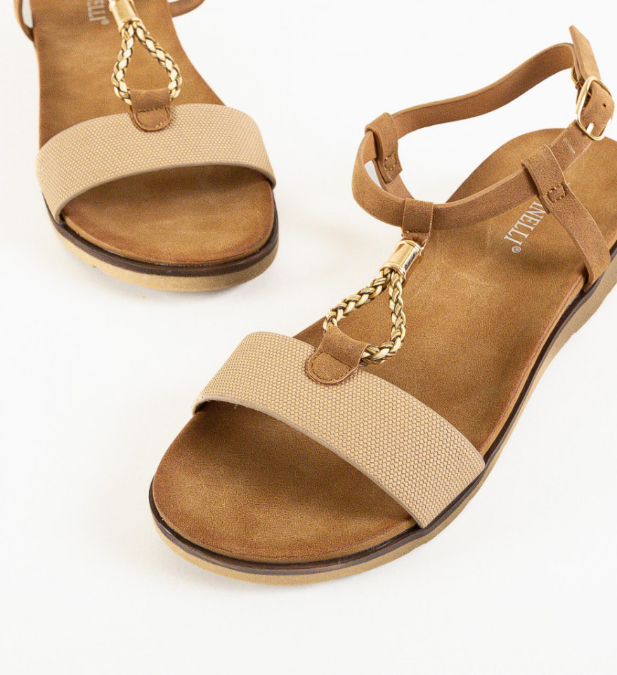 Sandale dama Surind Khaki - Img 2