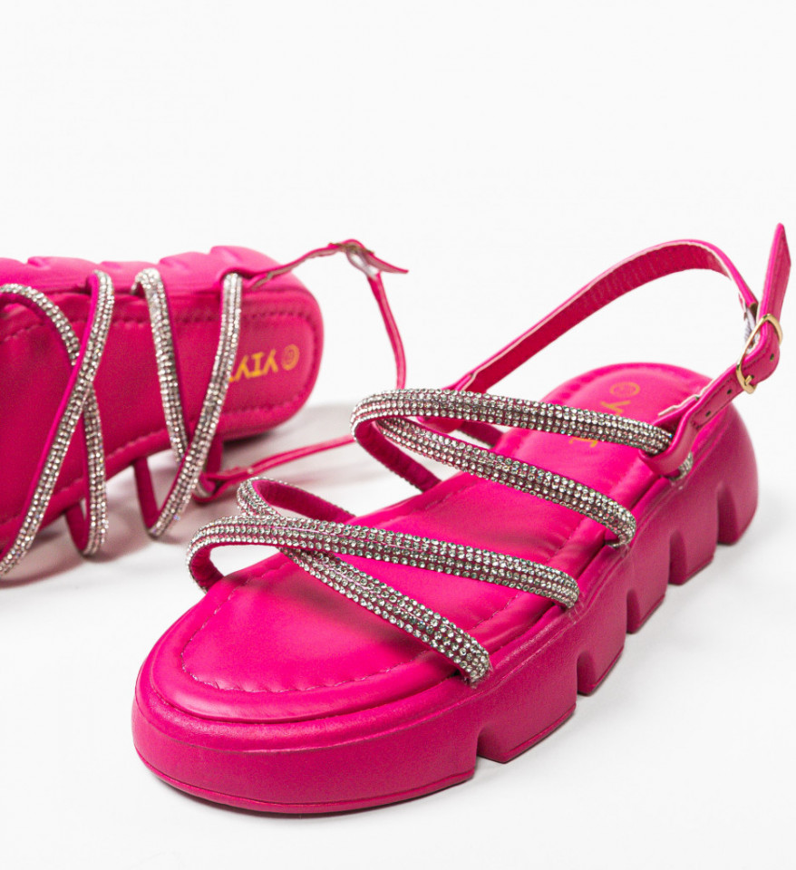 Sandale dama Teysty Fuchsia - Img 3
