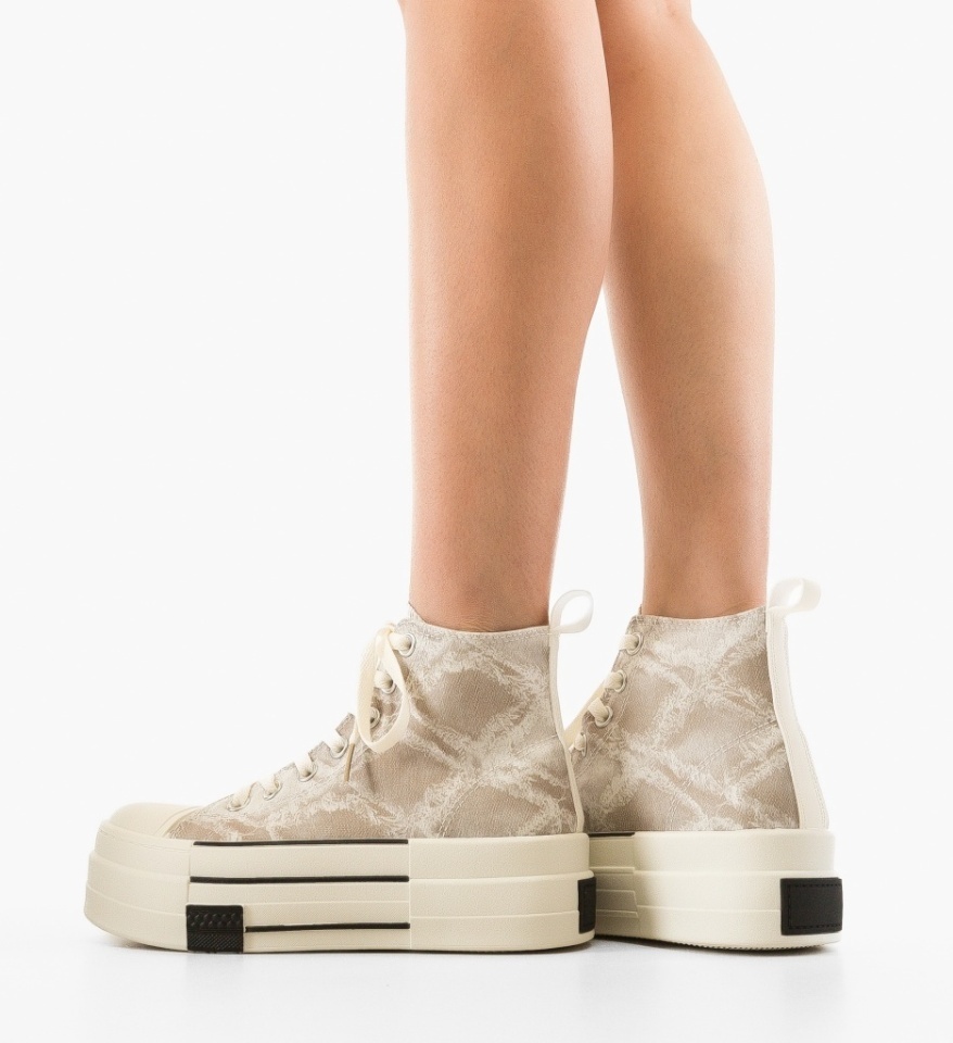 Sneakers dama Adal Bej - Img 5