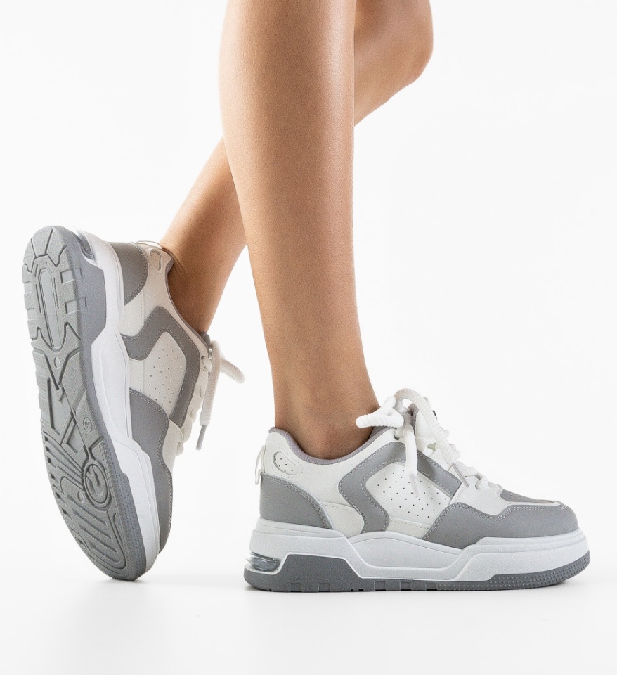 Sneakers dama Asfie Gri - Img 6