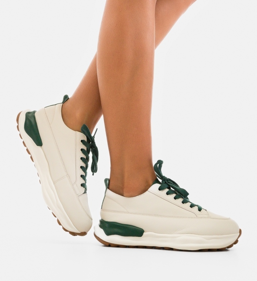 Sneakers dama Bailey Bej 3 - Img 5