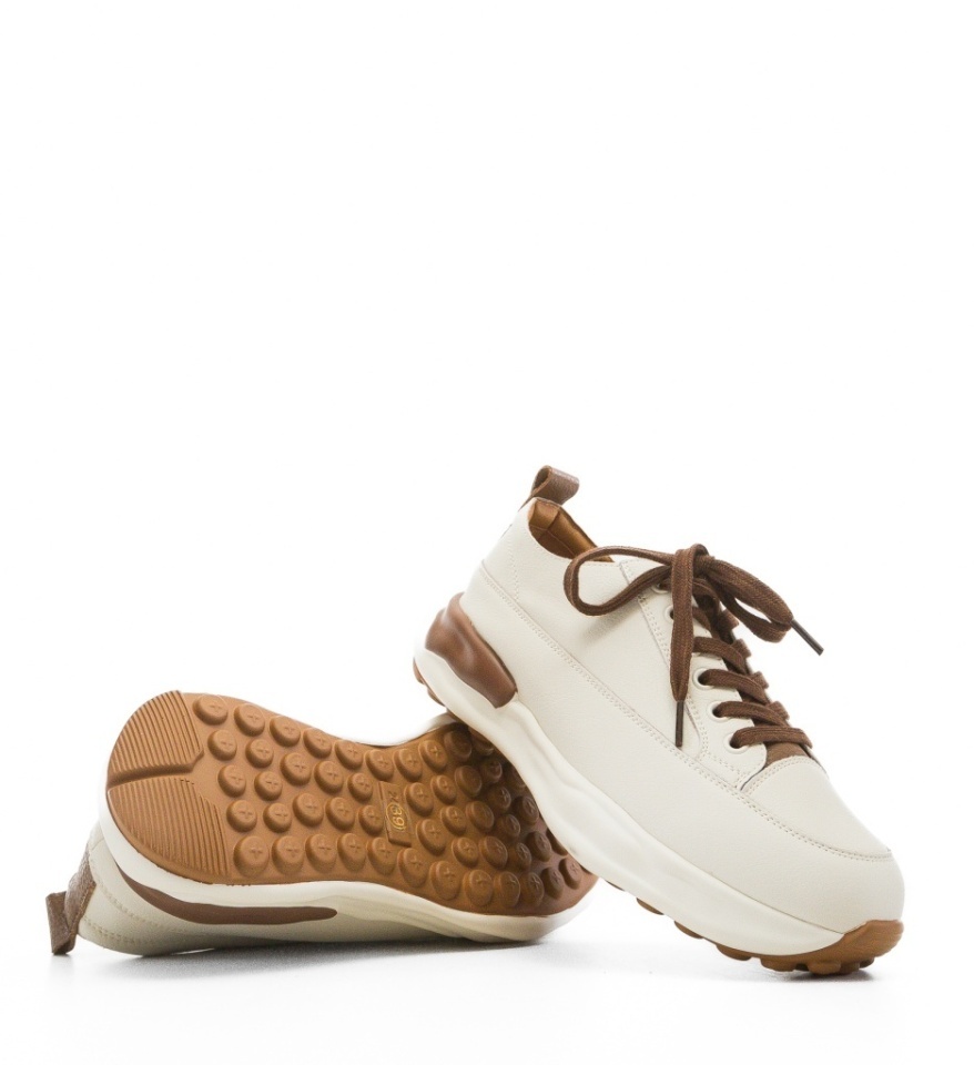 Sneakers dama Bailey Bej 5 - Img 3