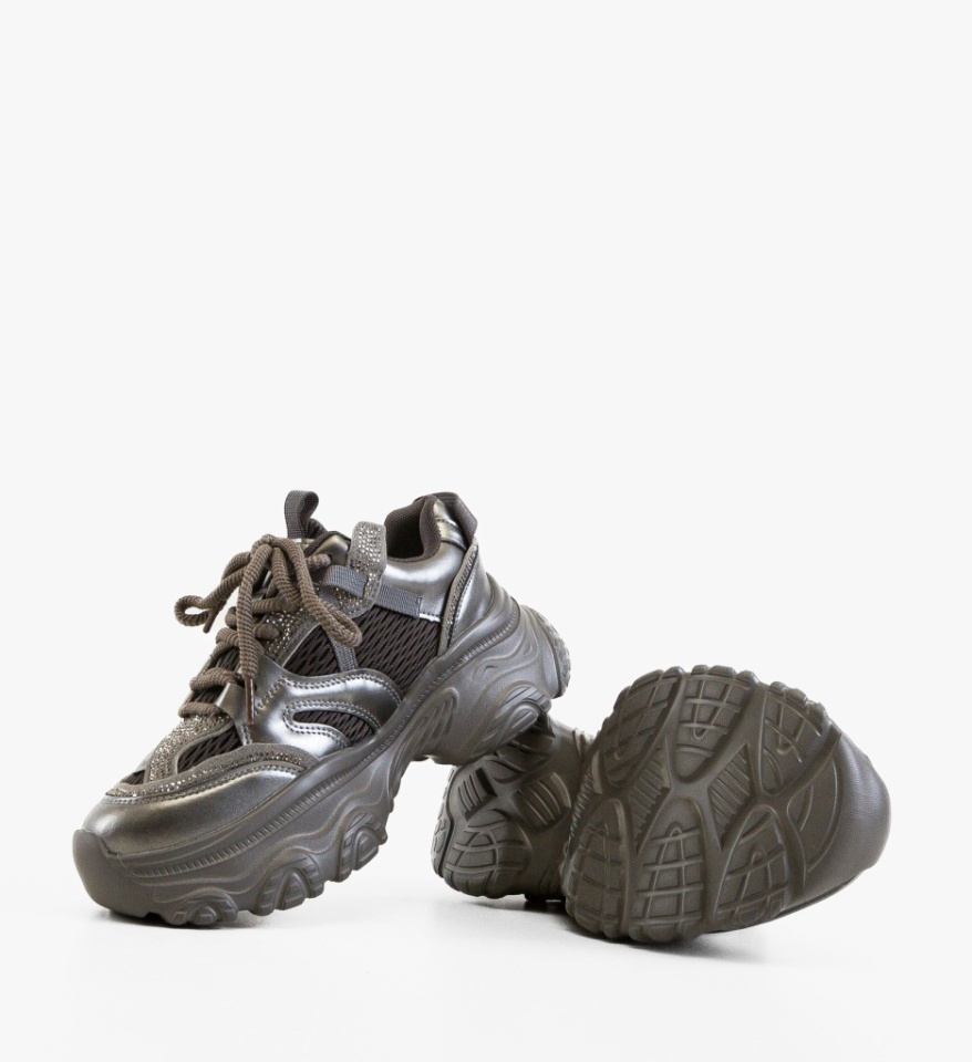 Sneakers dama Careof Gri - Img 3