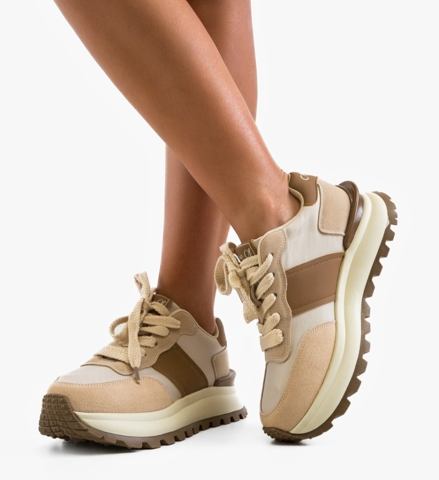 Sneakers dama Carof Khaki - Img 6