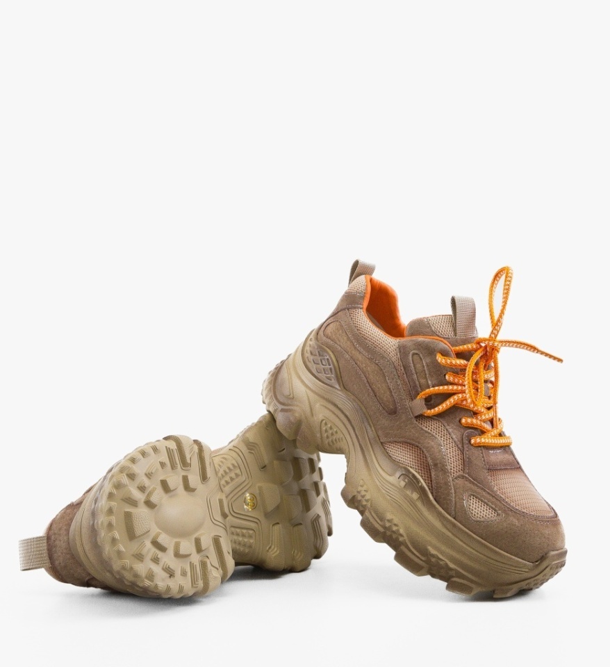 Sneakers dama Clover Bej - Img 2