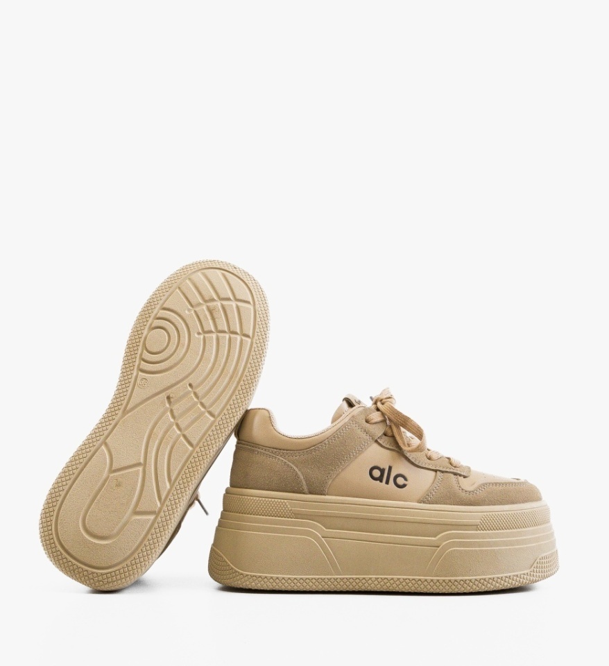 Sneakers dama Dareva Khaki - Img 3