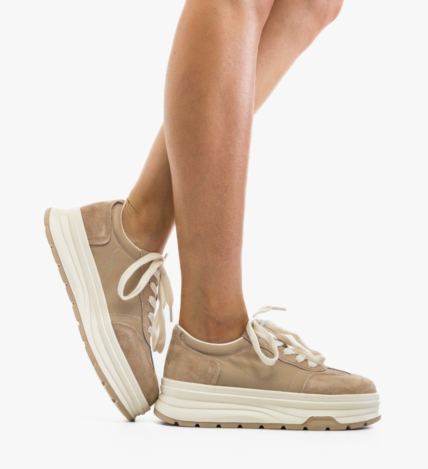 Sneakers dama Dynal Bej - Img 2