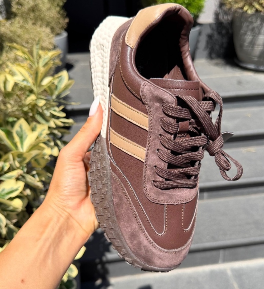 Sneakers dama Forale cu talpa Maro - Img 2