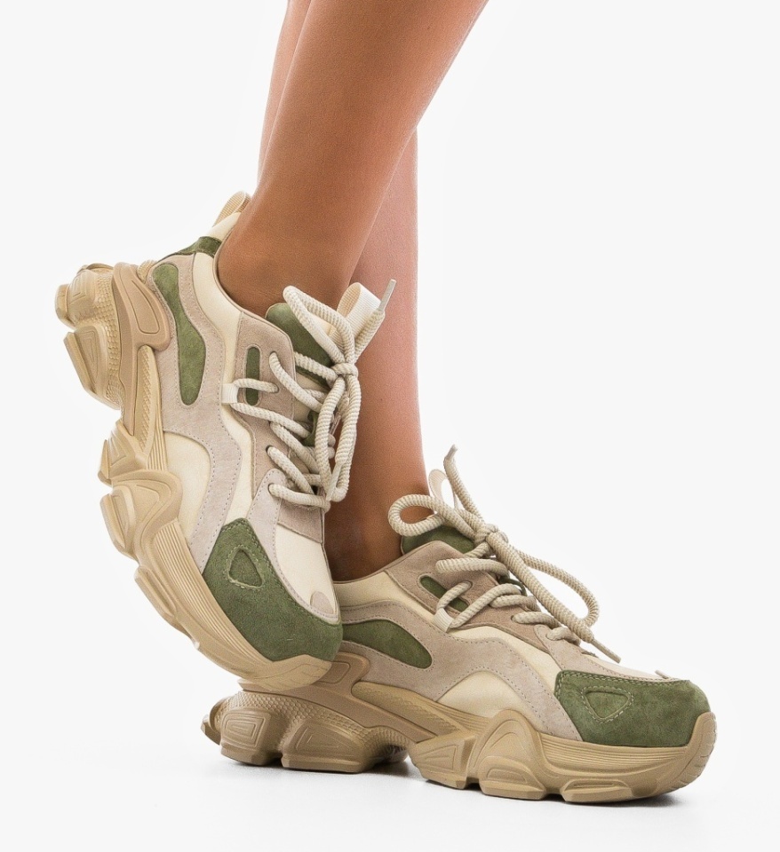 Sneakers dama Hurem Bej 3 - Img 4