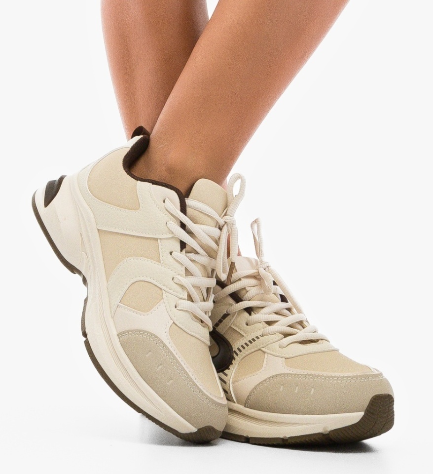 Sneakers dama Jakar Bej - Img 5