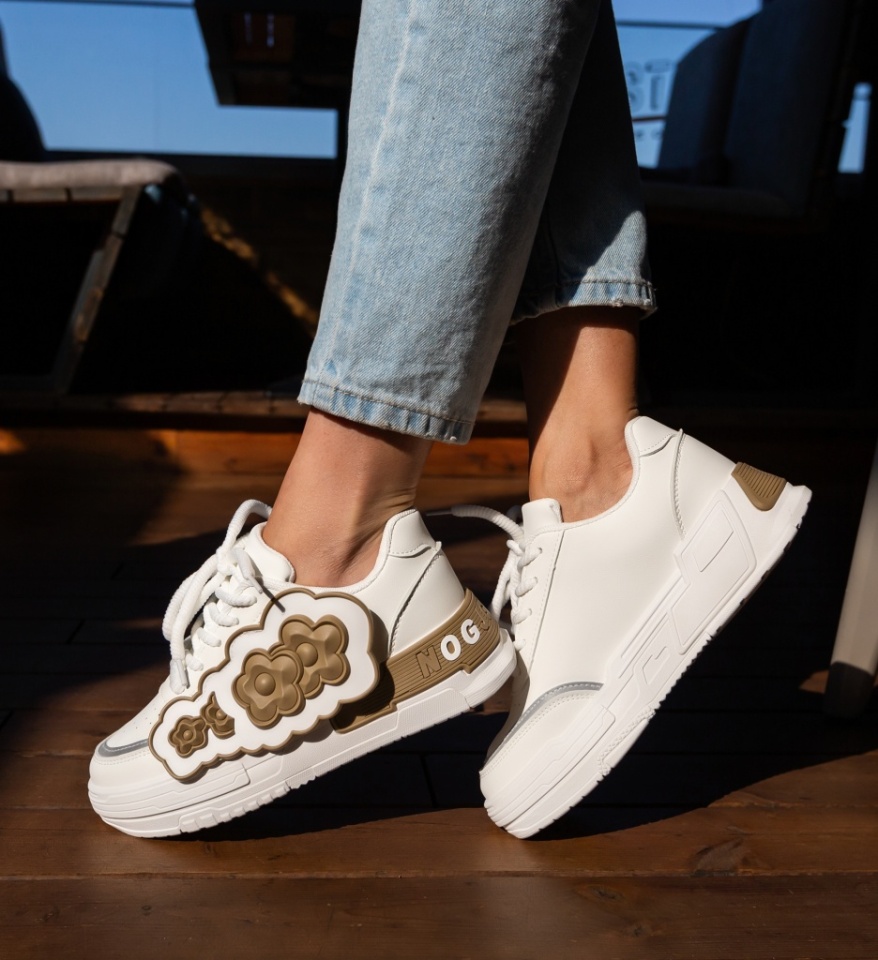 Sneakers dama Jan Khaki - Img 4