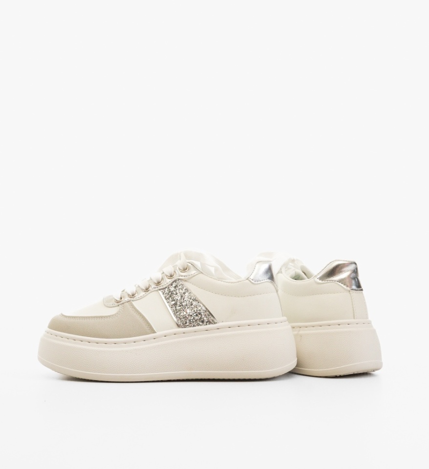 Sneakers dama Jose Argintii - Img 3