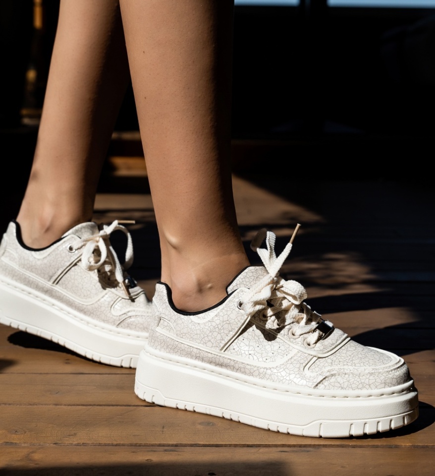 Sneakers dama Kline Bej 2 - Img 5